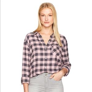 Rails Milo button up in Bubble Gum size XS